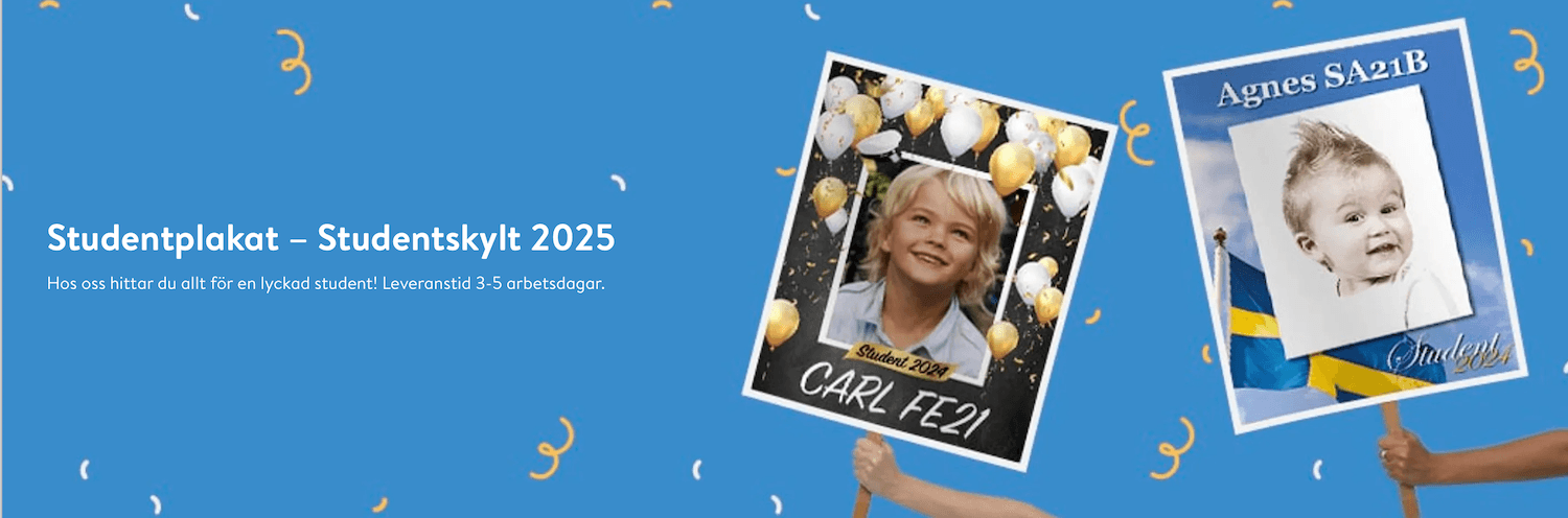 Önskefoto studentplakat
